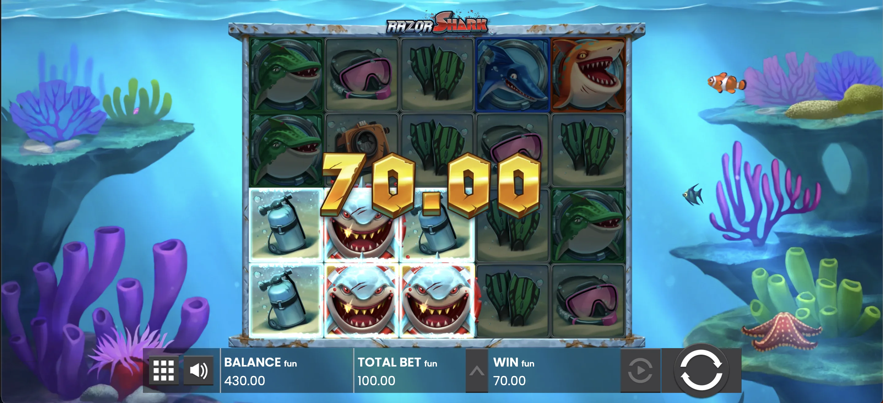 Razor Shark gratis testen &ndash; Die Demo von Push Gaming
